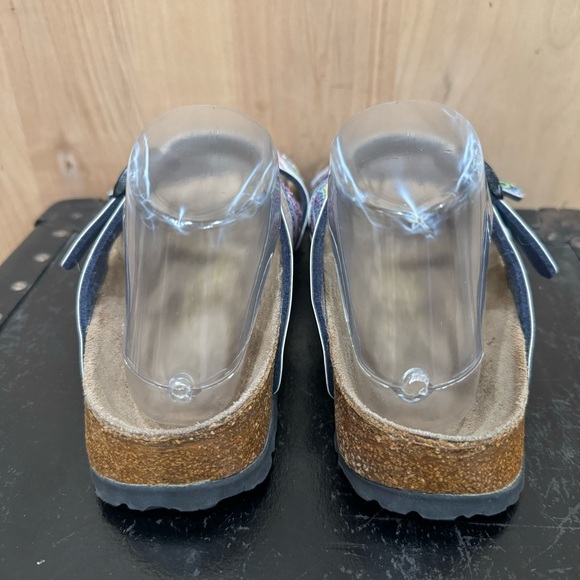Birkenstock Papillio Sydney Sandals Size 6 Blue Purple Paisley Floral Shoes - Picture 10 of 16